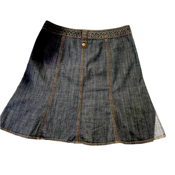 Sigurd Olsen blue denim midi boho skirt size 8P - Picture 2 of 15